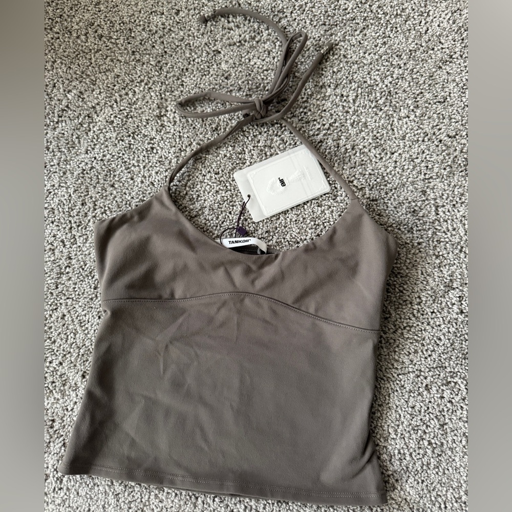 Elegant Taupe Halter Top